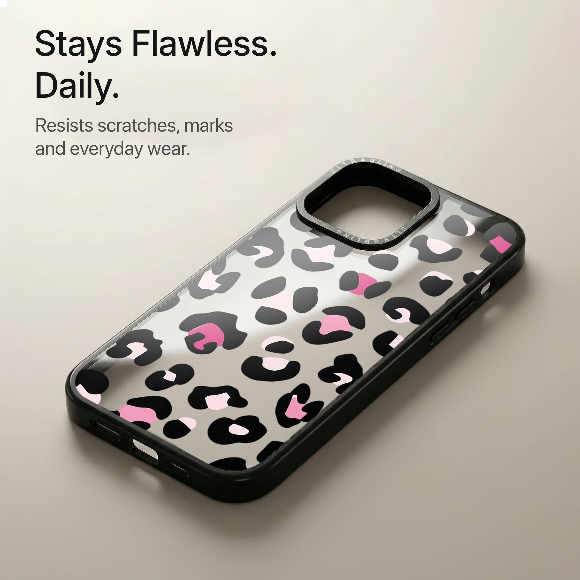 Pink Prowl Ultrabling Aura iPhone case soft ombre back view
