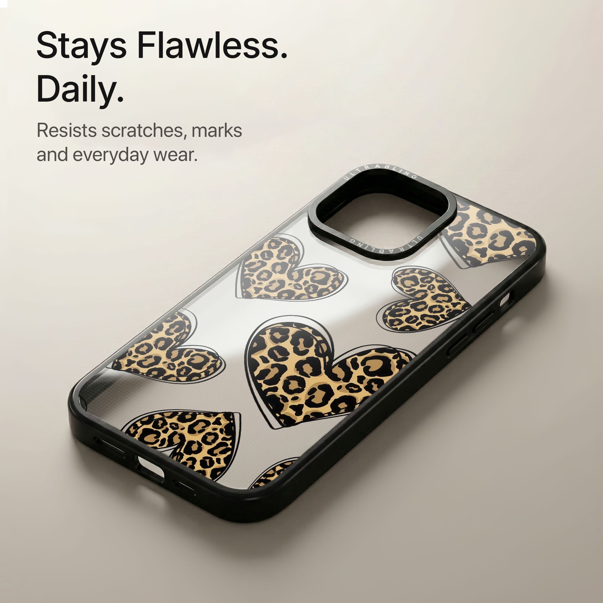 Fierce Love Ultrabling Aura iPhone case soft ombre back view