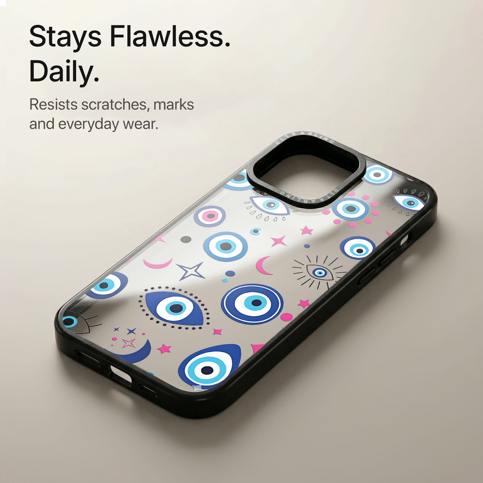 Lucky Eye Ultrabling Aura iPhone case soft ombre back view