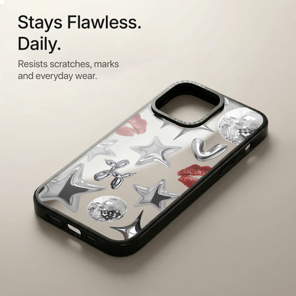 Chrome Crush Ultrabling Aura iPhone case soft ombre back view