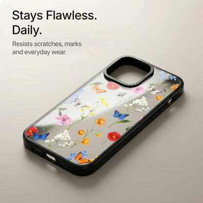 Butterfly Meadow Ultrabling Aura iPhone case soft ombre back view