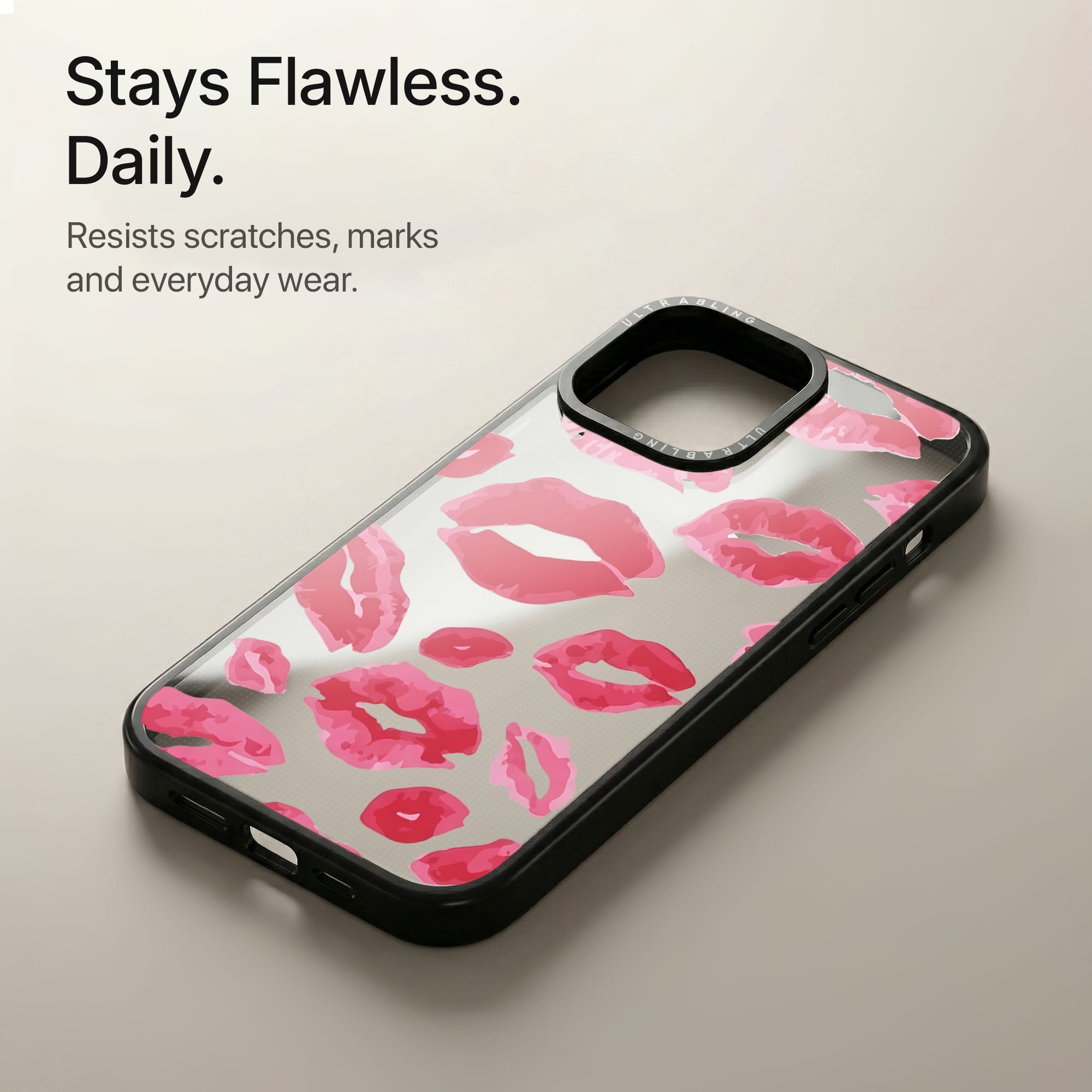 Lip Lock Ultrabling Aura iPhone case soft ombre back view