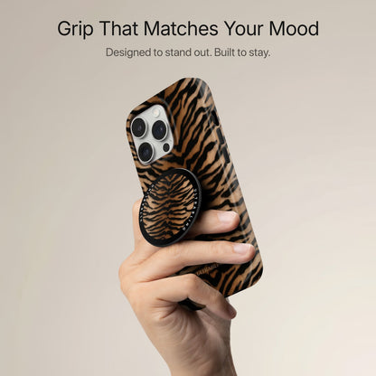 Tiger Sand - MagSafe Phone Grip by Ultrabling, Phone Grip, design detail