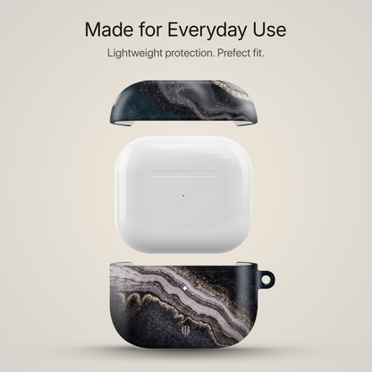Obsidian Marble Ultrabling AirPods case side view
