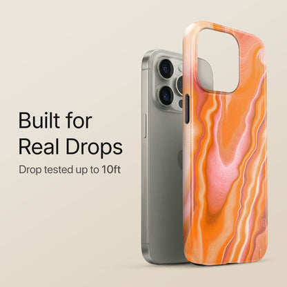 Sunset Agate Ultrabling eclipse case angled front view