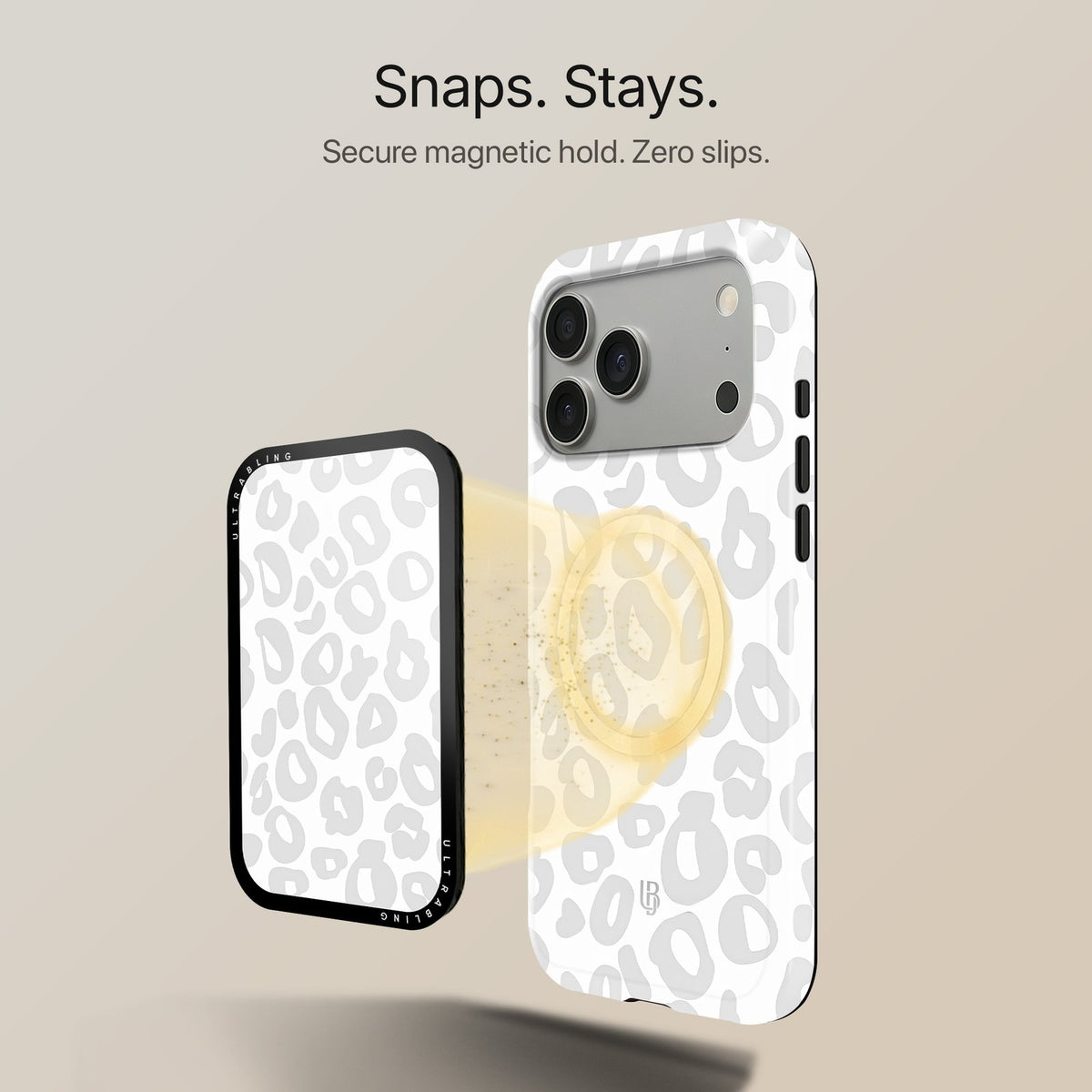 Ivory Leopard - MagSafe Wallet