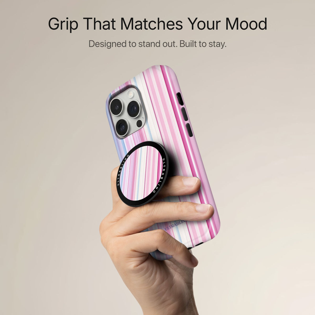 Pastel Stripe - MagSafe Phone Grip
