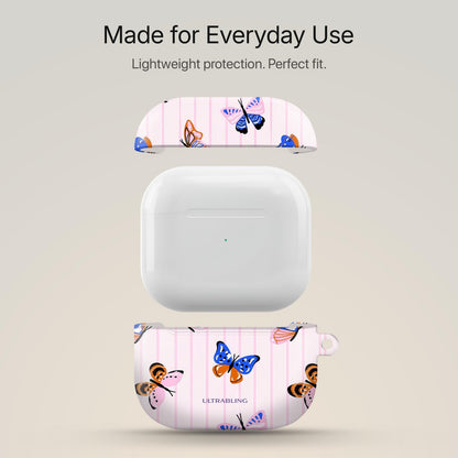 Butterfly Stripe - AirPods Case