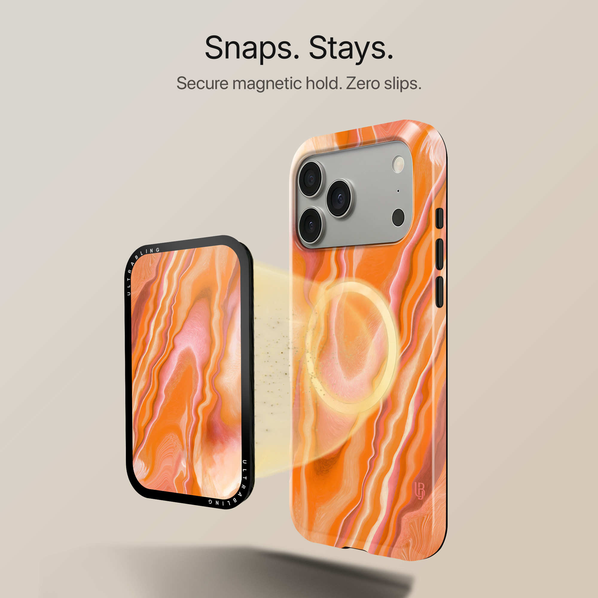 Sunset Agate MagSafe Wallet - Back View