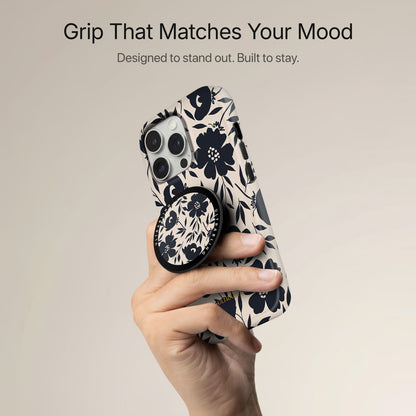 Navy Bloom - MagSafe Phone Grip