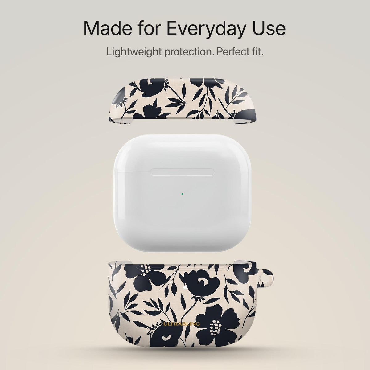 Navy Bloom - AirPods Case