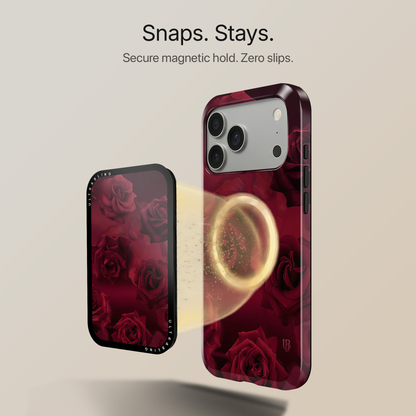 Velvet Roses MagSafe Wallet - Back View