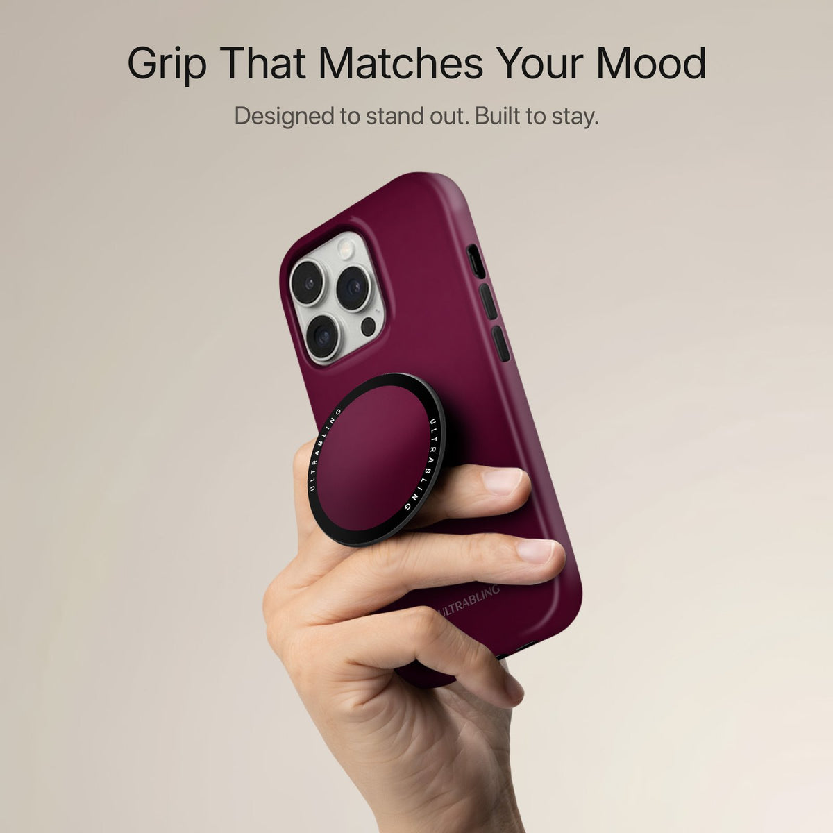 Oxblood - MagSafe Phone Grip
