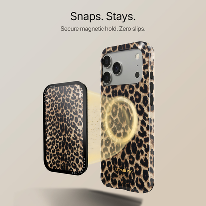 Golden Leopard MagSafe Wallet - Back View