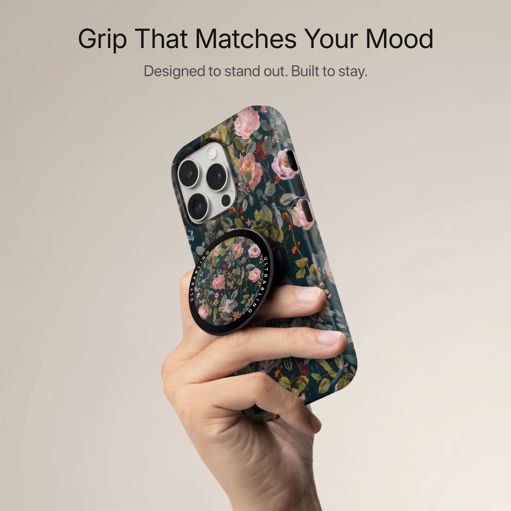 Secret Garden Ultrabling MagSafe Phone Grip - Back View