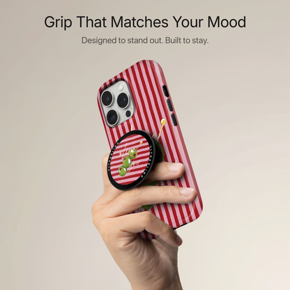 Olive Martini Ultrabling MagSafe Phone Grip - Back View