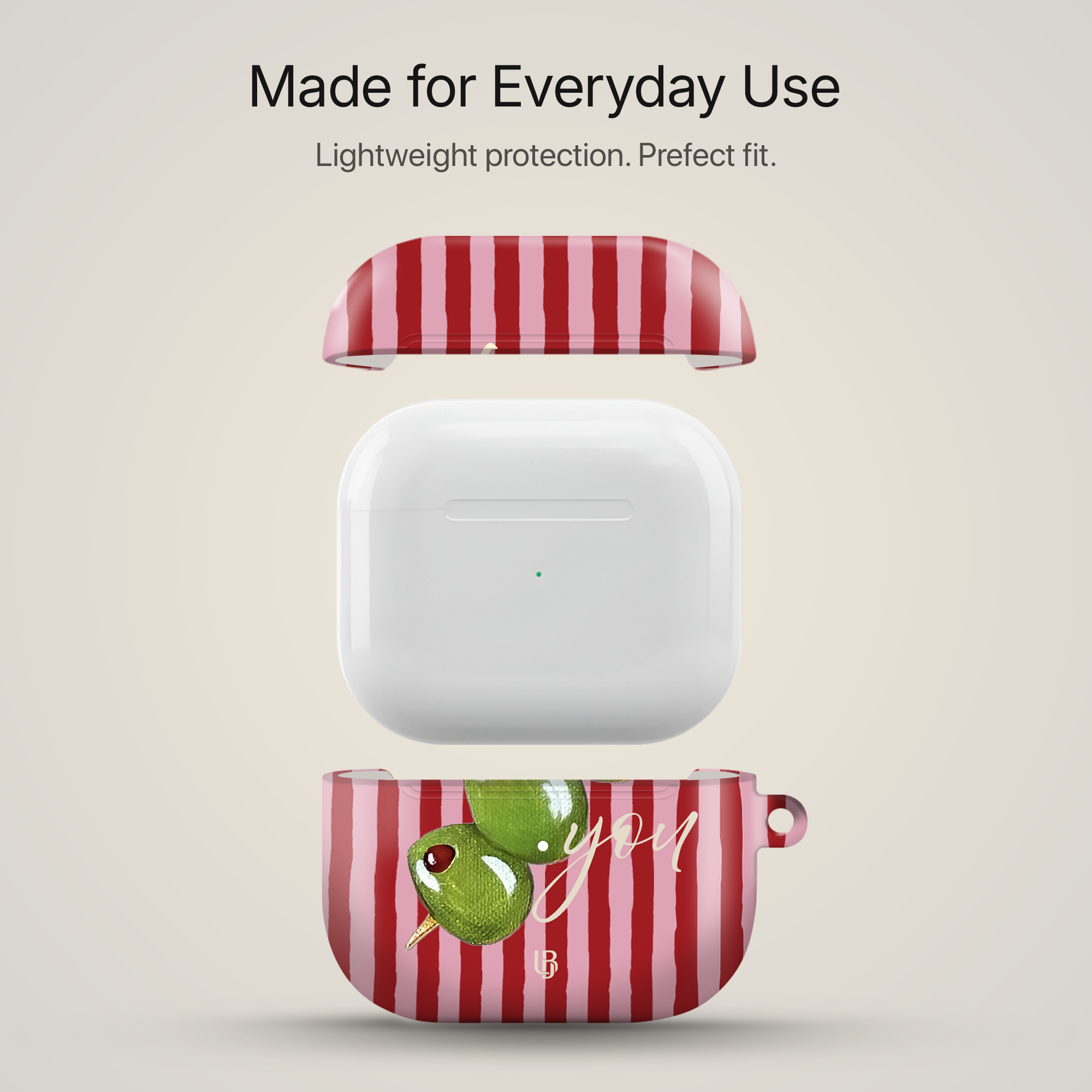Olive Martini Ultrabling AirPods case side view