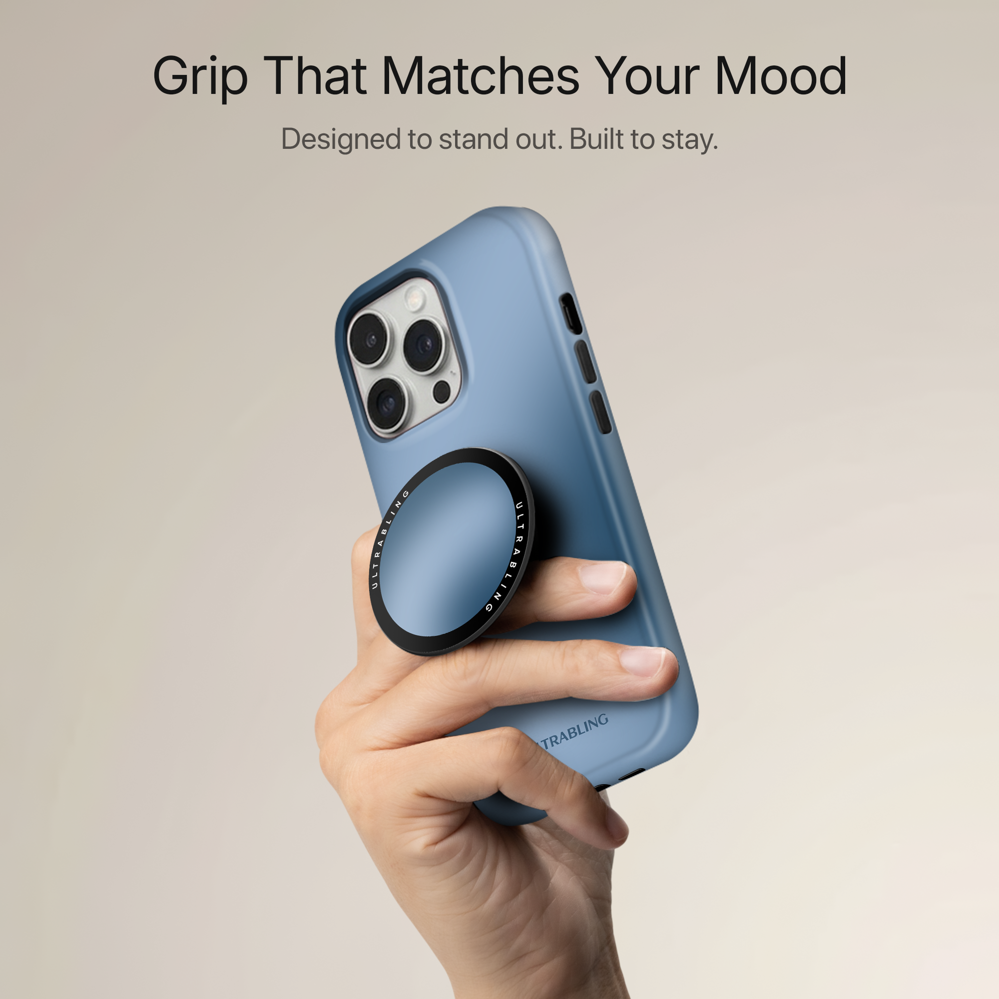 Sky Fade Ultrabling MagSafe Phone Grip - Back View