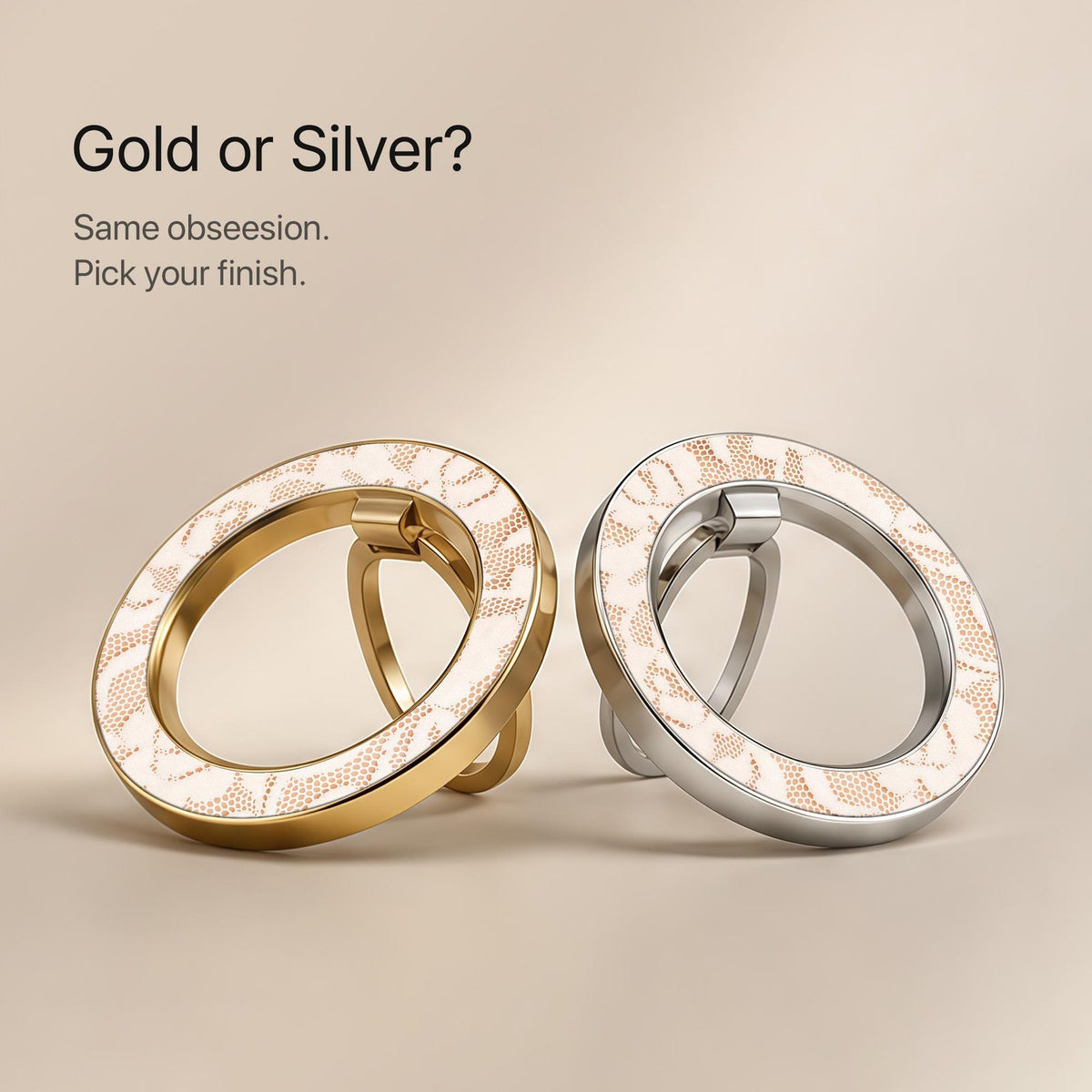 Ivory Lace - MagSafe Ring