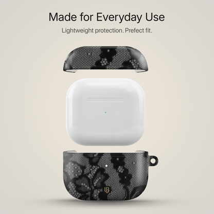 Noir Lace Ultrabling AirPods case side view