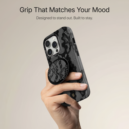 Noir Lace Ultrabling MagSafe Phone Grip - Back View
