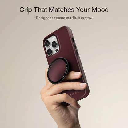 Wine Gloss Ultrabling MagSafe Phone Grip - Back View