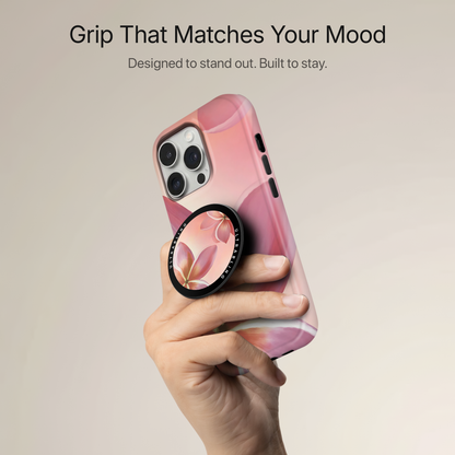 Pink Orchid Ultrabling MagSafe Phone Grip - Back View
