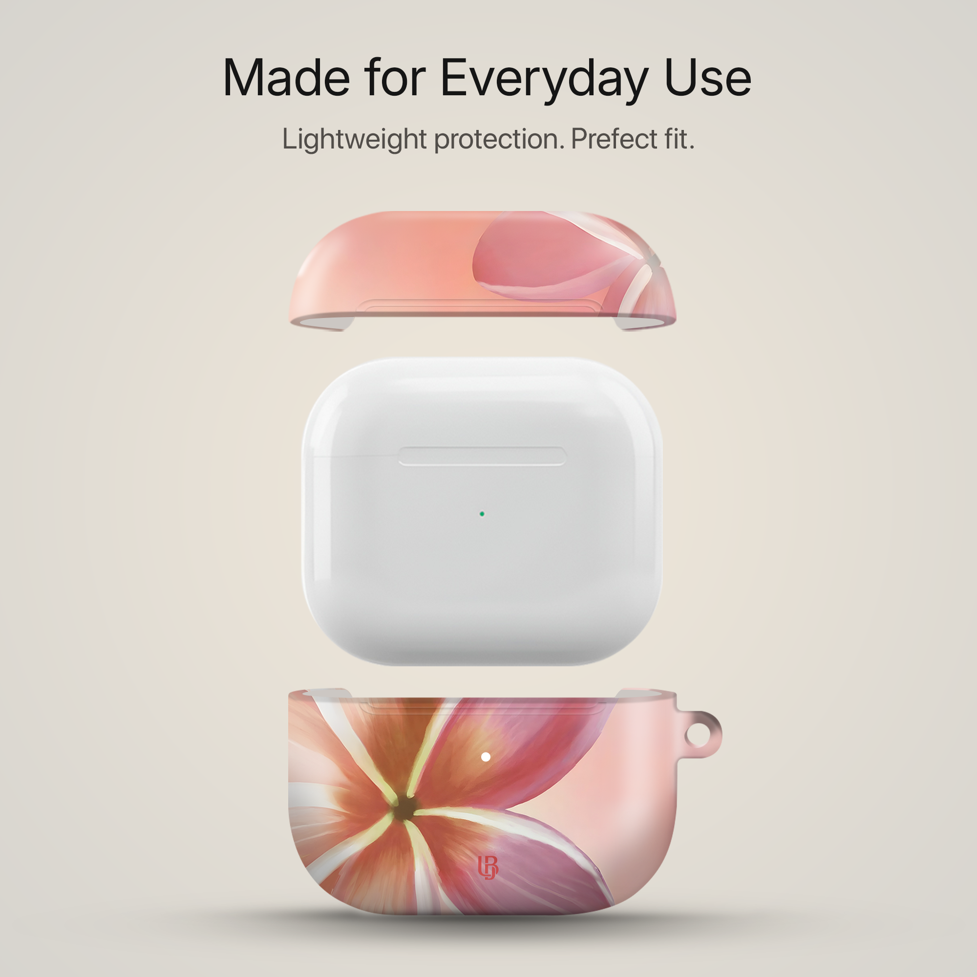 Pink Orchid Ultrabling AirPods case side view