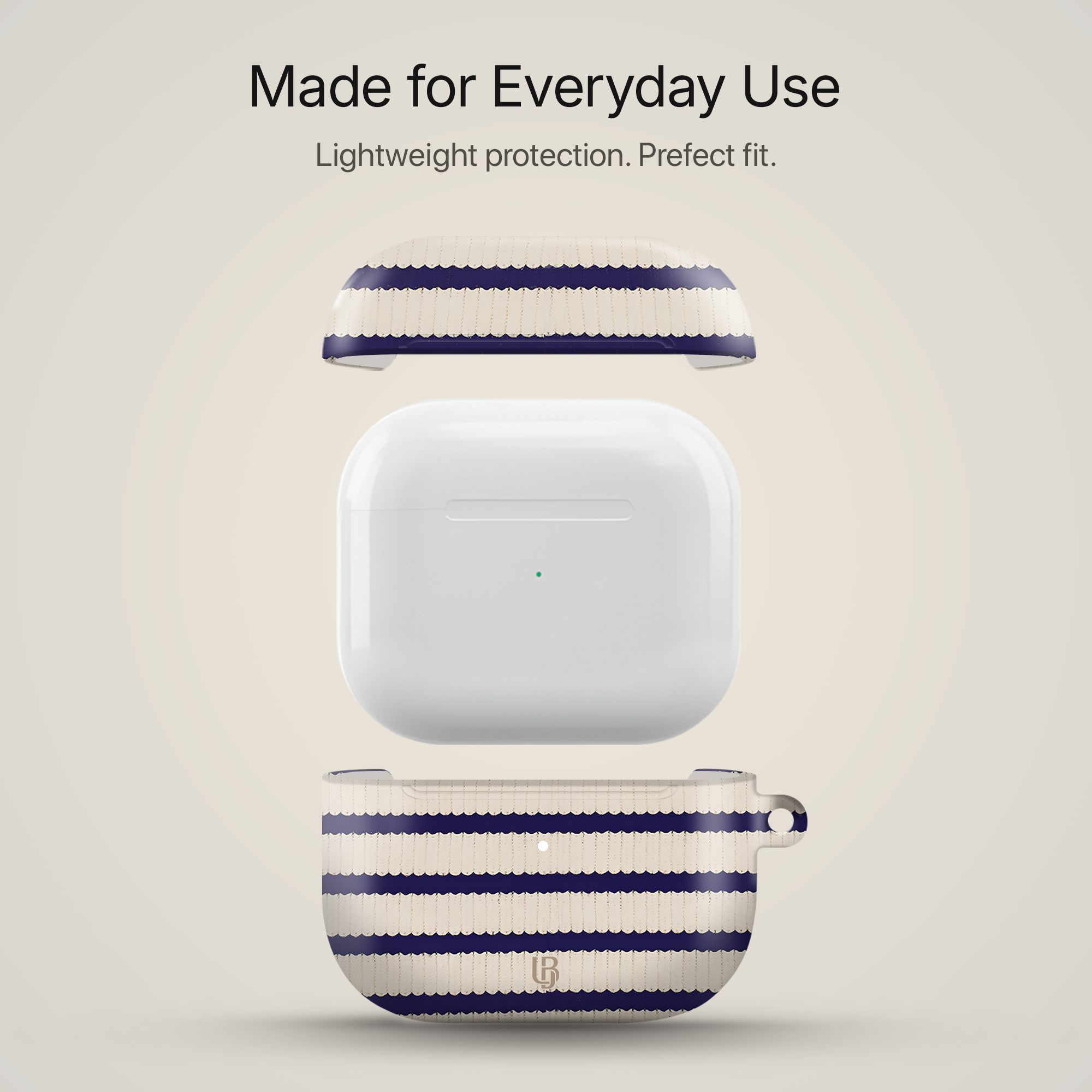 Sailor Stripes Ultrabling AirPods case side view