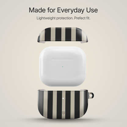 Cafe Stripes Ultrabling AirPods case side view