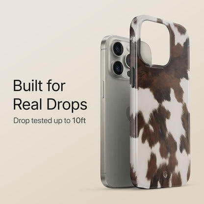Mocha Cow Ultrabling eclipse case angled front view