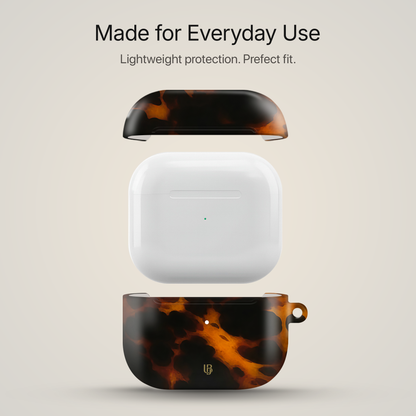 Amber Tortoise Ultrabling AirPods case side view