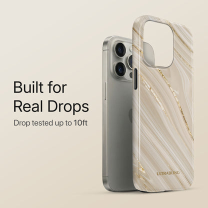 Champagne Marble Ultrabling eclipse case angled front view