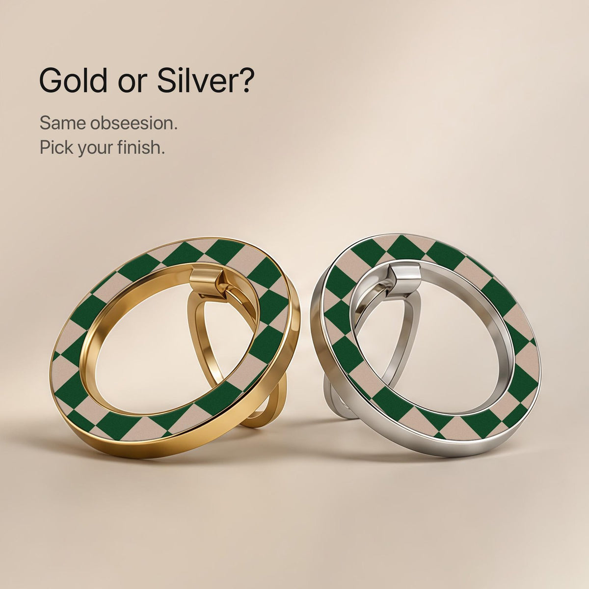 Emerald Grid - MagSafe Ring