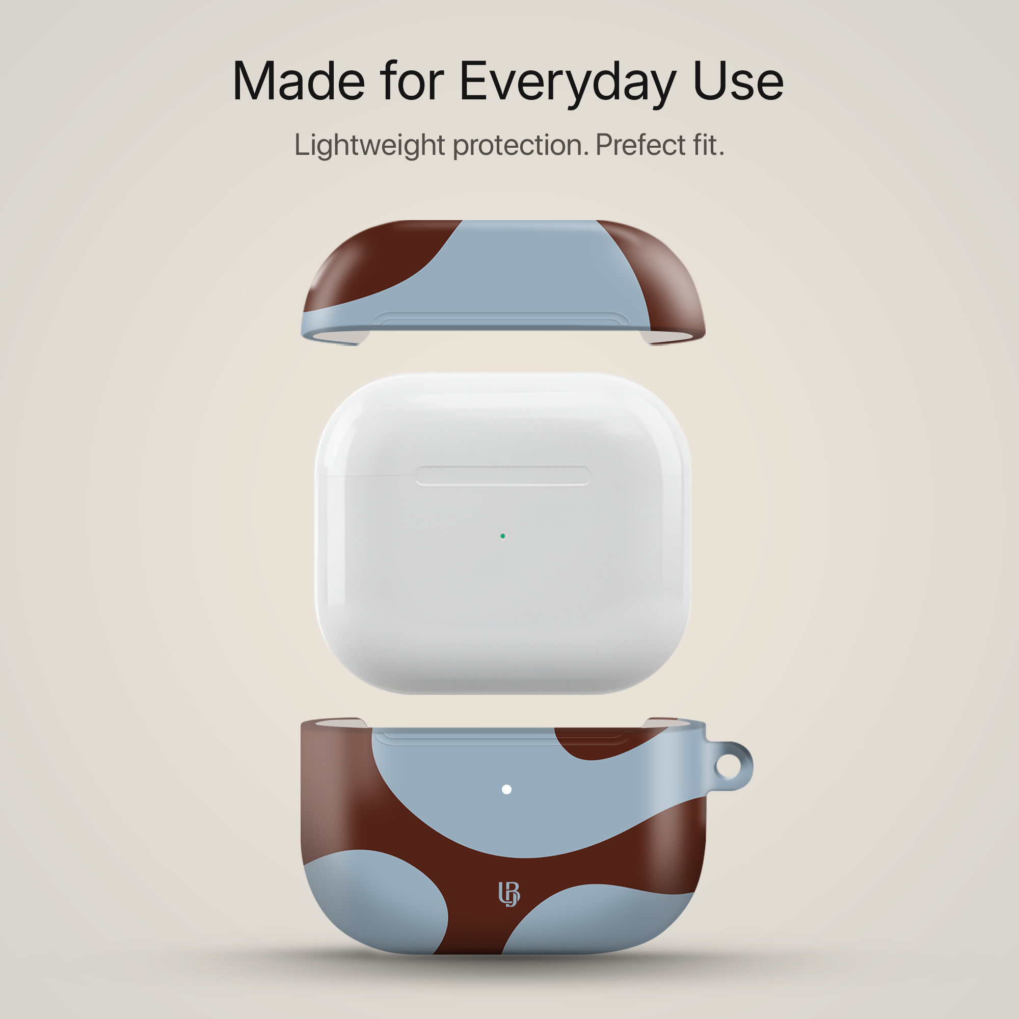 Retro Waves Ultrabling AirPods case side view
