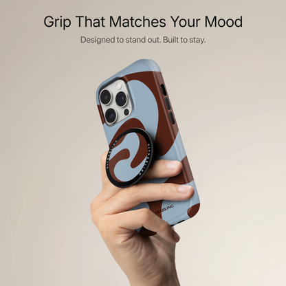 Retro Waves Ultrabling MagSafe Phone Grip - Back View