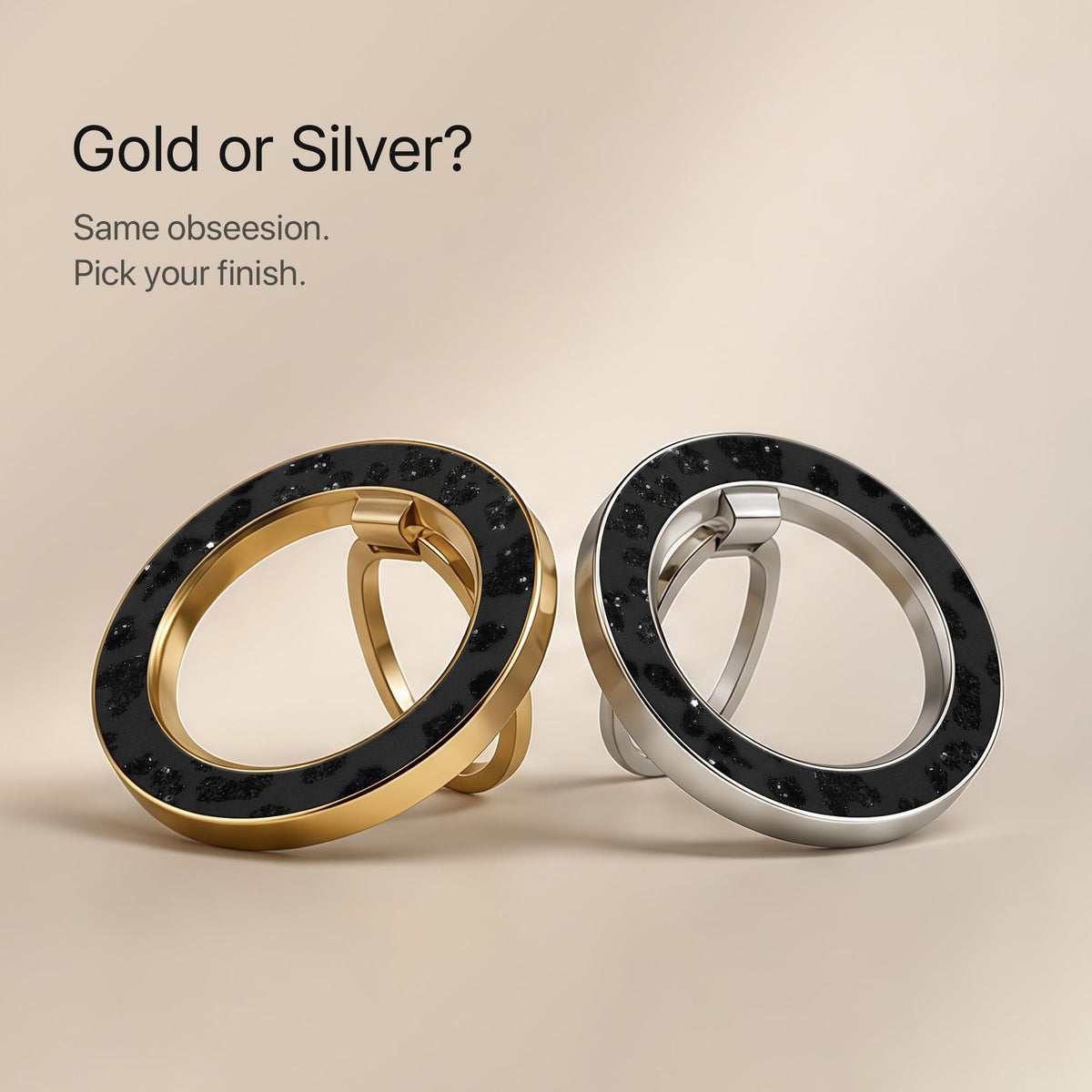 Black Stardust - MagSafe Ring