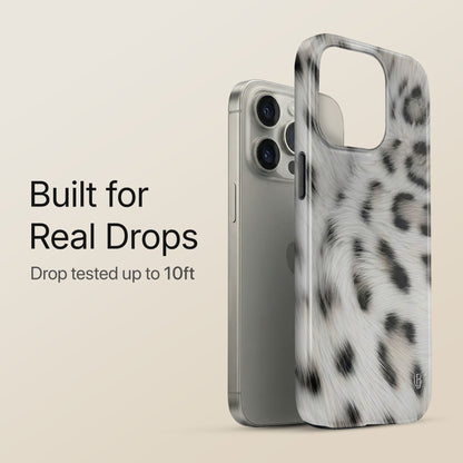 Snow Leopard Ultrabling eclipse case angled front view