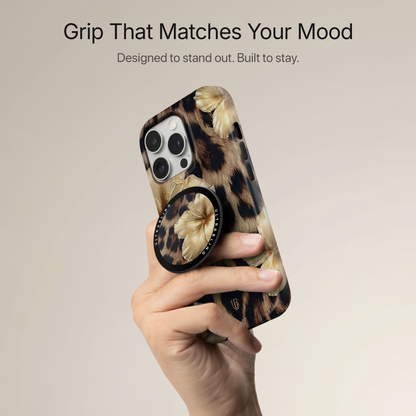 Leopard Royale Ultrabling MagSafe Phone Grip - Back View