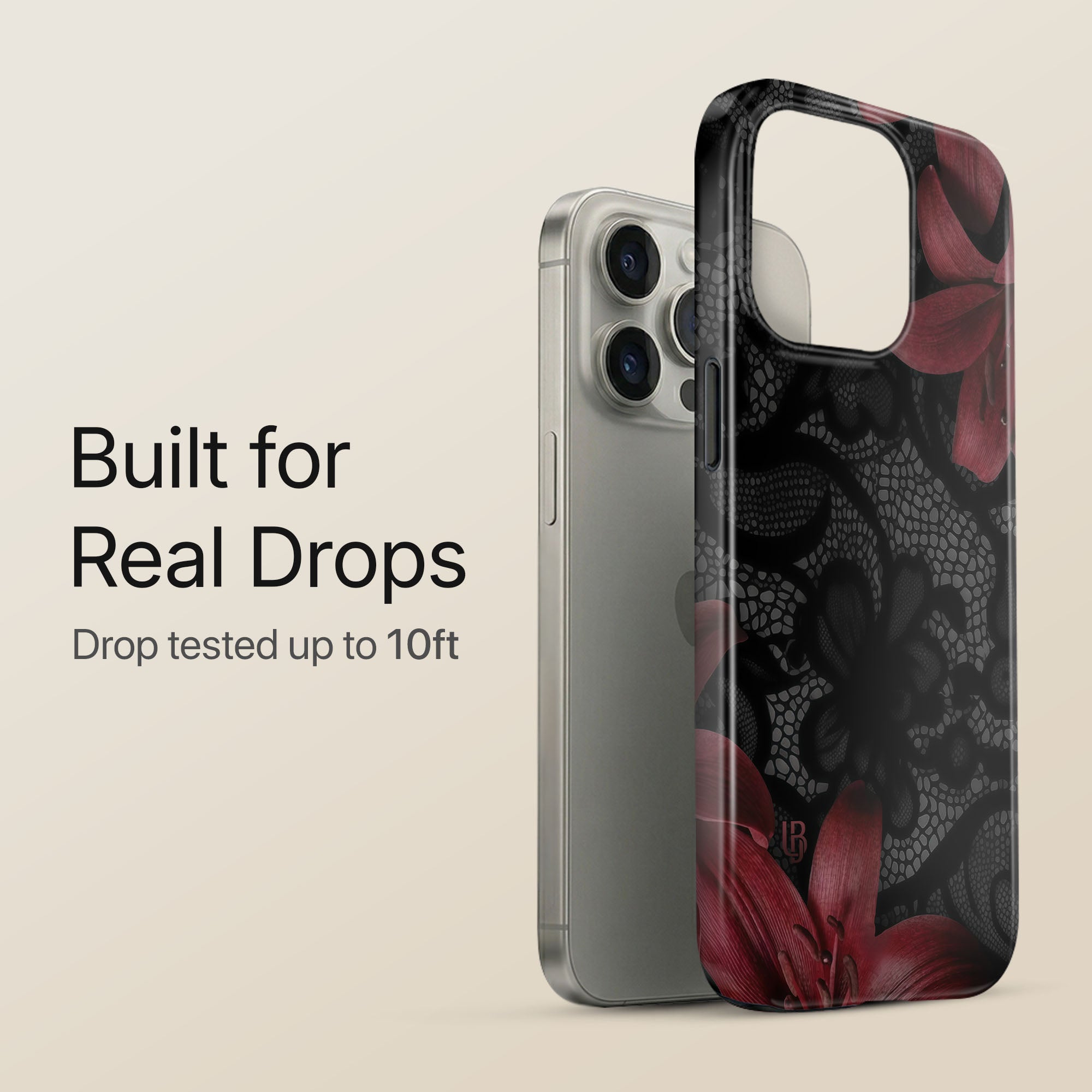 Midnight Scarlet Ultrabling eclipse case angled front view