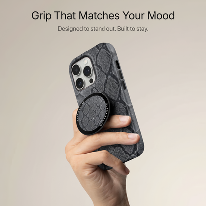 Ash Python Ultrabling MagSafe Phone Grip - Back View