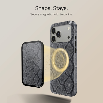 Ash Python MagSafe Wallet - Back View
