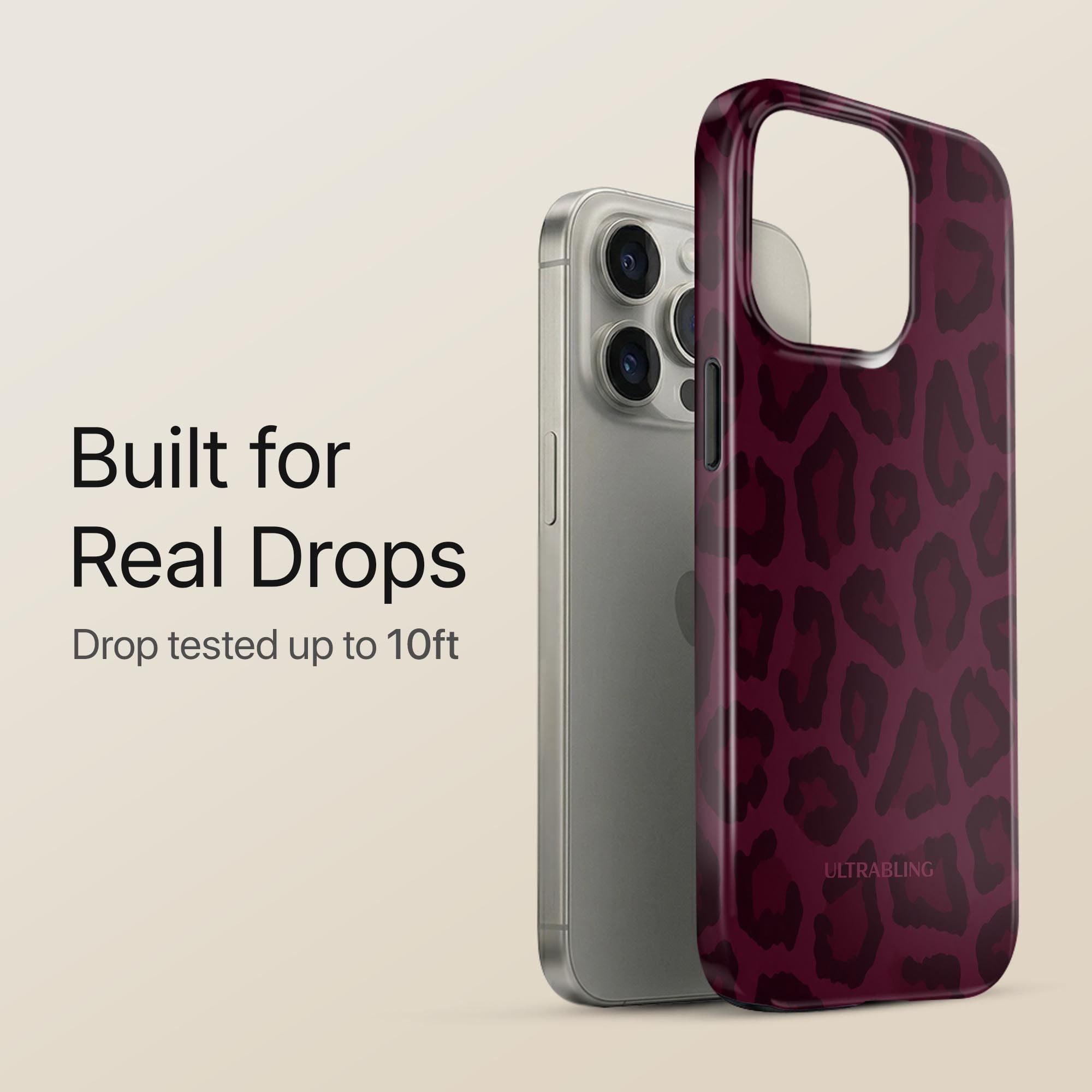 Bordeaux Leopard - Eclipse Case