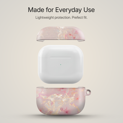 Rose Quartz Ultrabling AirPods case side view