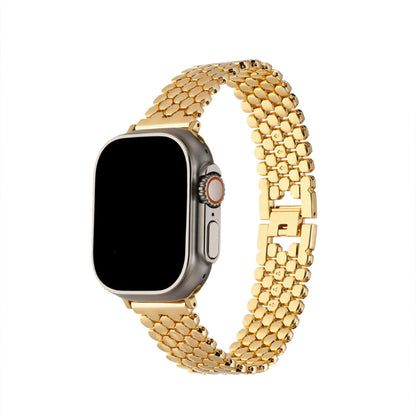Gold Honeycomb Apple Watch Band