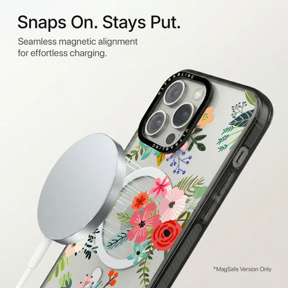 Garden Muse Ultrabling Aura iPhone case flat lay angle view
