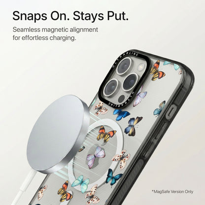 Butterfly Halo Ultrabling Aura iPhone case flat lay angle view