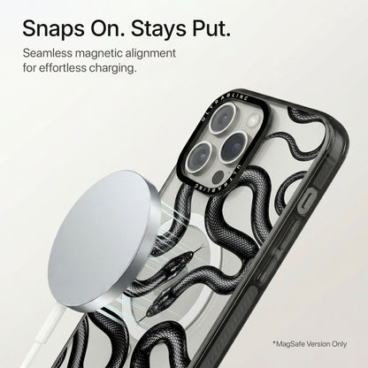 Ink Flow Ultrabling Aura iPhone case flat lay angle view