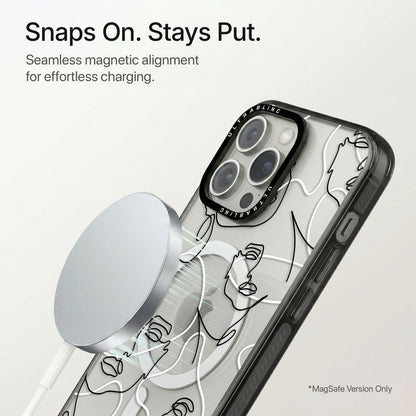 Muse Lines Ultrabling Aura iPhone case flat lay angle view