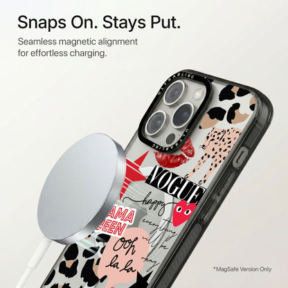Wild Vogue Ultrabling Aura iPhone case flat lay angle view
